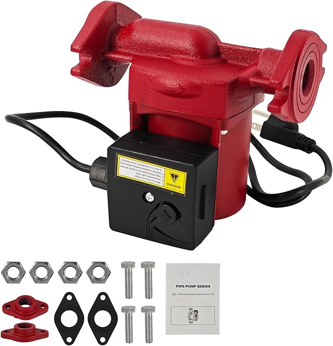 UPS26-99FC, 52722512 115V 1/6HP Water Circulator Pump Boiler Pump Used for Radiant Heating, Hydronic Heating, Fan Coil Heating, Solar and Other System Types