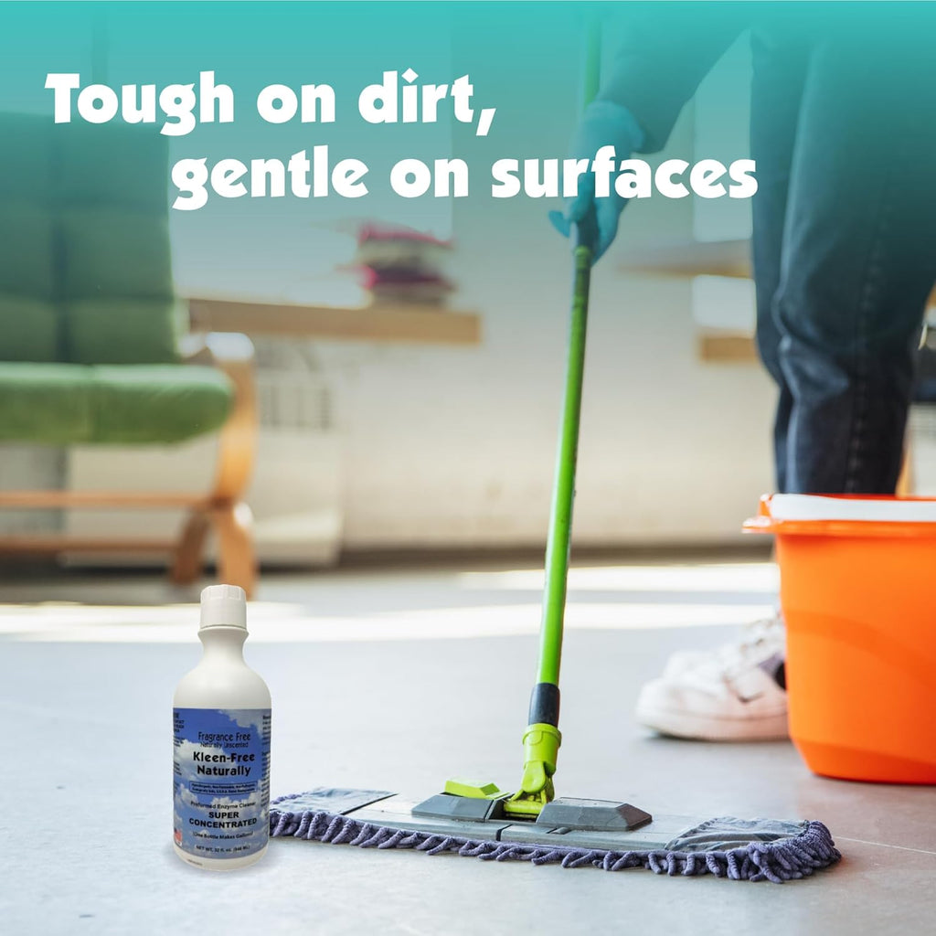 Naturally Unscented Concentrate 32 fl oz Enzyme Cleaner, Enzyme Solution and Multi-Purpose Cleaner, Laundry Additive and More