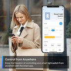 TP-Link Tapo Matter Smart Dimmer Switch: Voice Control w/Siri, Alexa & Google Assistant, UL Certified, Timer & Schedule, Easy Guided Install, Neutral Wire Required, Single Pole, Tapo S505D(2-Pack)