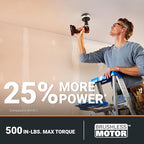 Worx Nitro 20V Cordless 1/2" Drill Driver With Brushless Motor - Compact & Lightweight Set Only 6" and 3 lbs. - Power Share Compatible WX130L - Batteries & Charger Included