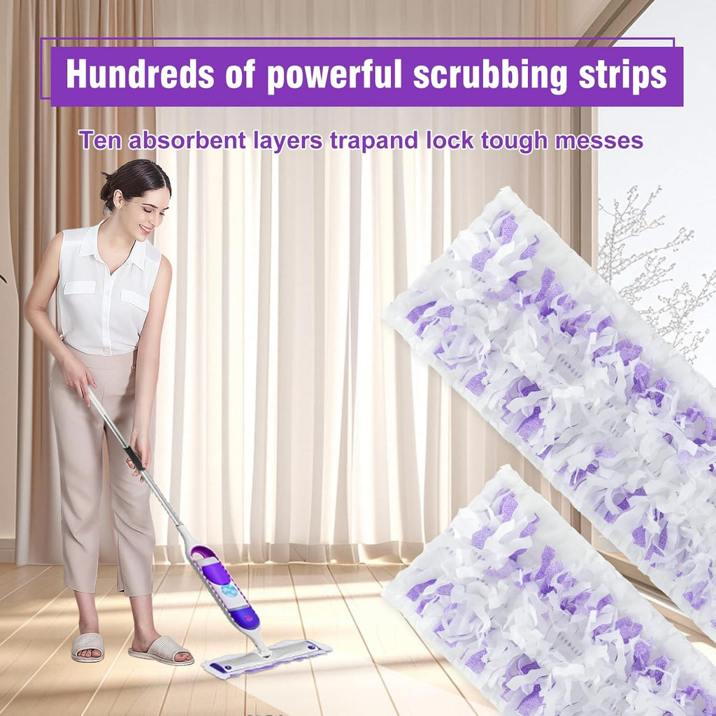 48 Pack Disposable Power Mop Refills Pads Compatible with Swiffer Power Mop,Spray Wet Pads Refill for Swiffer ,Disposable Mopping Pad Refills for Multi-Surface Floor Cleaning