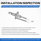 232258 RV Water Heater 2-Prong Electrode Assembly for Suburban water heaters SW Series SW-4/6/10/12/16-D/DE/DEC/DEL/DELC/DEM/DRA/DERA/DFA/DEFA DSI Electrode Probe Igniter