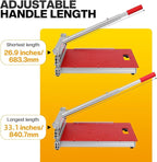 13" Laminate Floor Cutter – 17mm Manual Vinyl Plank Cutter for LVP, SPC, WPC, Bamboo & Engineered Wood | Dust-Free Flooring Cutter Tool with 0°-45° Adjustable Angle & Tungsten Steel Blade