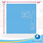 Large Microfiber Cleaning Towels, 36-Pack, Ultra Soft Plush Washcloth Rag, Professional Grade Premium Detailing Cleaning Cloths for Car, Household and Commercial (Sky Blue, 16" X 16")