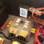 GLOSO Single Pole Miniature Circuit Breaker Manual Reset Switch Yachts Campers Caravans Control Panel M4 Screw Black Rocker 5A J1P