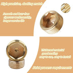 8PCS 3/4" NPT Brass Male Pipe Plug Fitting Hex Counter Sunk Pipe Plug (3/4" NPT)