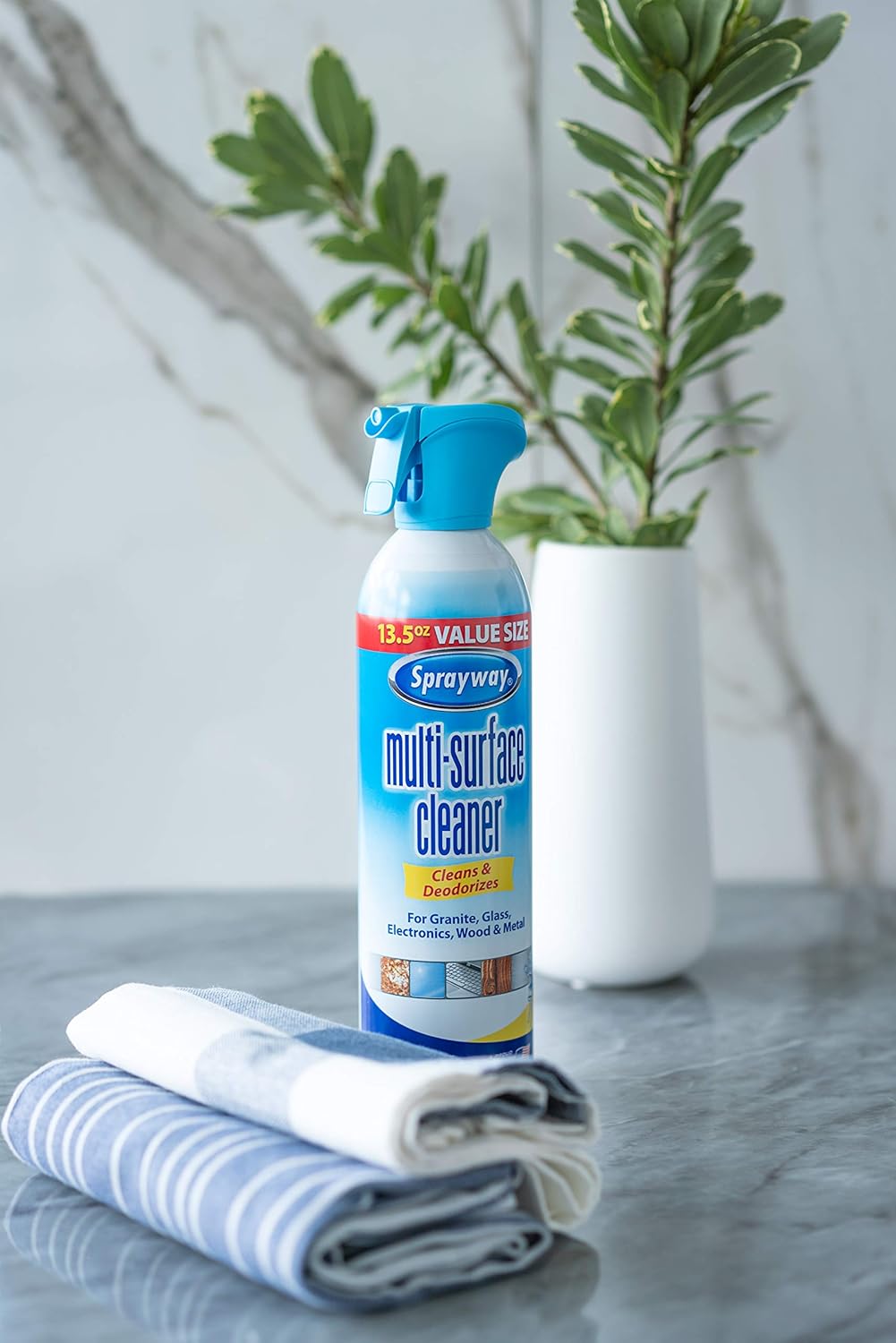 Sprayway Multi-Purpose Cleaner, Cleans & Deodorizes, For Granite, Glass, Wood, and Metal, 13.5 Oz