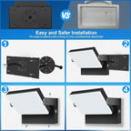 ledmo 150W LED Wall Light, 18000LM Super Bright Commercial Outdoor LED Wall Pack 360 ° Rotatable Dusk to Dawn Security Flood Lighting with Photocell IP65 5000K Modern Black Square4 Pack