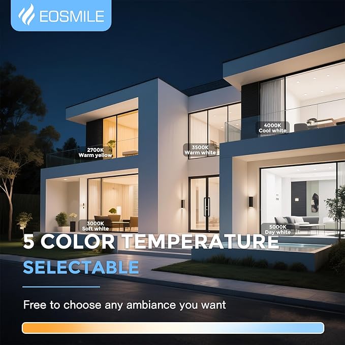 16 Pack 6 Inch LED Recessed Ceiling Light with Junction Box, 2700K-5000K 5CCT 1100 LM Brightness, Ultra-Thin Canless Wafer Ceiling Light, 120V, 12W, ETL FCC