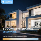 4 inch 6 Pack Recessed Lighting, 5CCT LED Recessed Light with Junction Box, Dimmable Canless Wafer Downlight,2700K-5000K Selectable, 9W, 120V, 750LM, ETL FCC