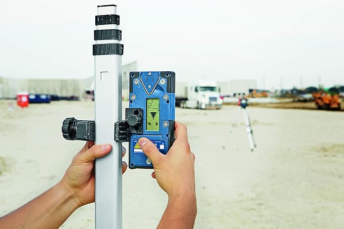 BOSCH GRL4000-80CHVK-S REVOLVE 18V Connected Self-Leveling Horizontal/Vertical Rotary Laser Kit, Includes Tripod, Grade Rod, Receiver, Battery Adapter, 4 D Batteries, Carrying Case, & Accessories