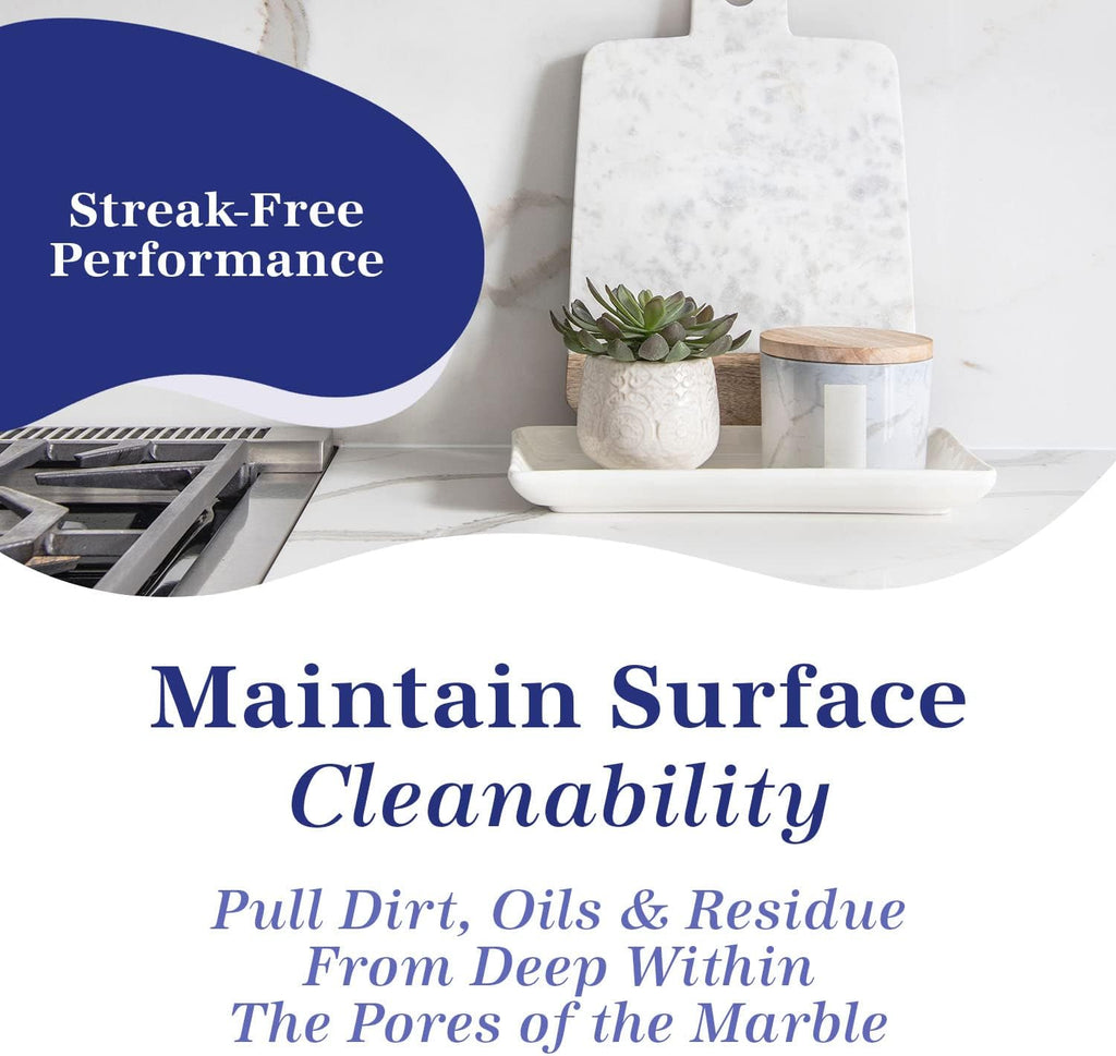 Marblelife InterCare Marble and Travertine Cleaner, Natural Stone & Terrazzo Liquid Cleaner, Shower & Tile Surface Care, Floor, Walls & Countertop Cleaner and Degreaser, Refill Gallon
