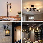 12-Pack Vintage 8W ST58 LED Edison Bulbs 60W Equivalent, Dimmable 2700K Warm White LED Filament Bulbs, E26 Medium Base, 800LM, CRI 85, Antique Glass Style, Great for Home, Bedroom, Office