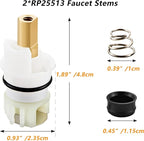 2Pcs RP25513 Faucet stem Assembly RP24096 Cartridge RP4993 Seat and Spring RP24097 Turn stop1/4 for Delta Two Handle Faucet Repair Kit