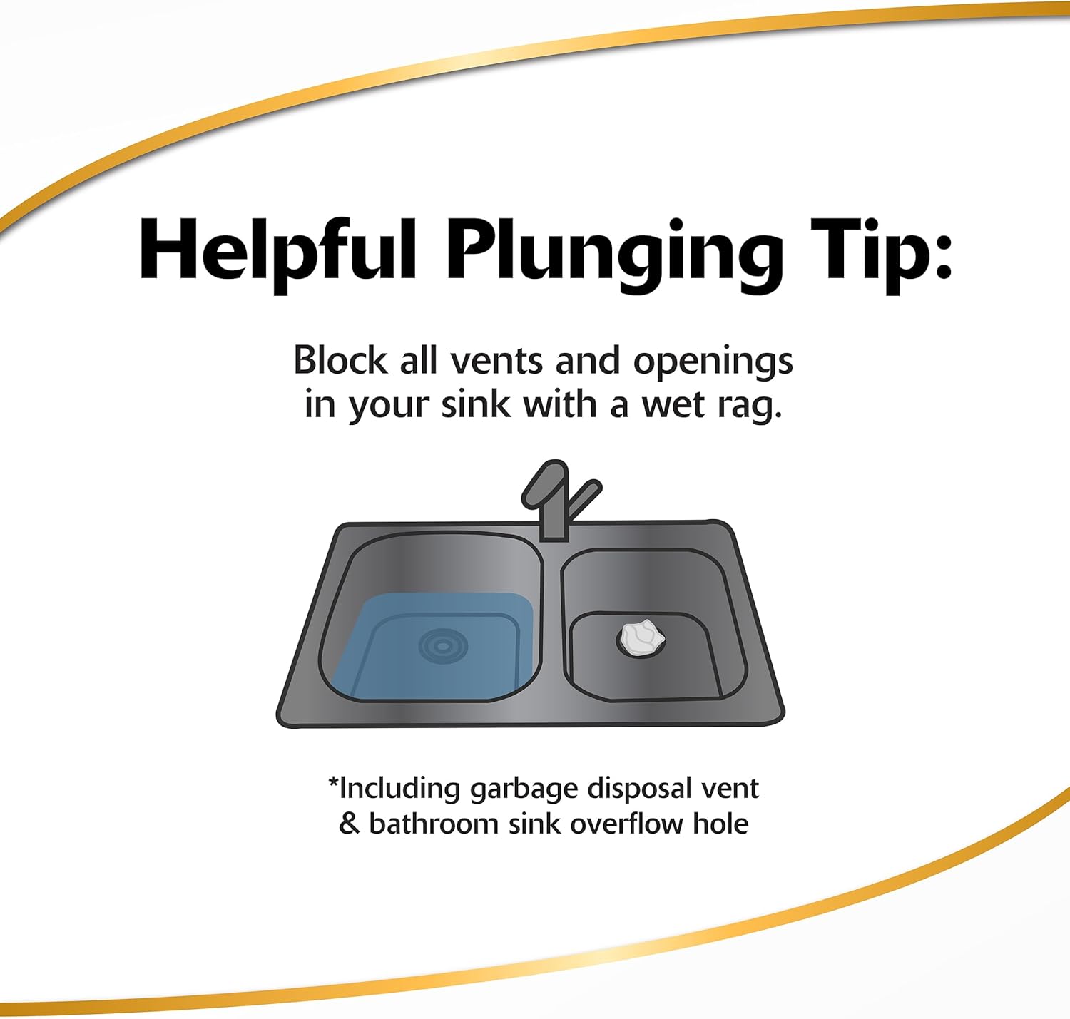 Korky Beehive Mini Sink and Drain Plunger - Works for Bathrooms, Kitchens, Sinks, Baths and Showers - Strong Suction Power for Easy Clog Removal