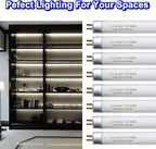 8 Pack 21 Inch T5 Fluorescent Light Bulb 13 Watt F13T5/WW Compatible with Sylvania Satco Philips GE Under Cabinet Tube Light Warm White 800 Lumen G5 Base 8 Count