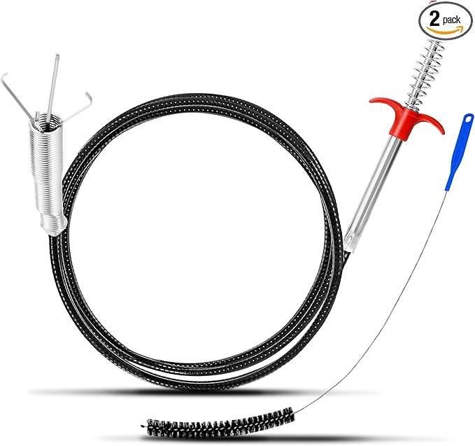 Drain Snake，Toilet Snake，Flexible Grabber Tool For Toilet Sewer Shower Kitchen Bathroom Tub Clogged Drains Opener Cleaning Tool