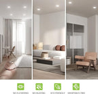 ASD Retrofit LED Recessed Lighting 4 Inch | 9W 700 Lm Wet Rated Dimmable Ceiling Downlights | 2700K-5000K Adjustable CRI90 White Room Recessed Light Fixtures | LED Can Lights, UL 12 Pack
