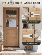 6 Pack Brushed Nickel Passage Door Levers Interior Door Handles, Heavy Duty Closet Hallway Door Handle Sets