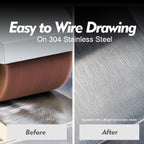 4" Burnishing Wheel 4 Pack, Wire Drawing on Metal, 100x100mm, Coarse Grit 80, Polishing & Satin Finishing