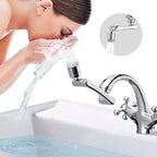 CECEFIN 1080° Swivel Faucet-Extender Sink-Aerator - 2 Mode Splash Water Filter Extension, Kitchen Bathroom 360° Rotatable Spray Attachment, Multifunctional Universal Robotic Arm -Wash Hand/Hair/Face