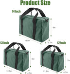 Small Tool Bag,Close Top Wide Mouth Tool Organizer Bag,Large Capacity Tool Bags for Men,Canvas Tool Storage Bag for Storage Handbag for Screwdrivers,Wrench,Pliers Hand Tools (DarkGreen, 20 Inch)