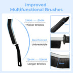 Crevice Cleaning Brush, Hard-Bristled Gap Scrub Brush, Toilet Gap Cleaning Brush Tool, for Scrub Small Spaces, Kitchen, Bathroom, Corner, Grout, Sink, Window Tracks, Hinges, 6pcs