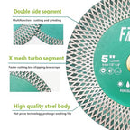 Tile Saw Blade 4" Diamond Blade 105mm for Cutting and Grinding Ceramic Tile Porcelain Marble Granite