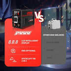 110V 135A Stick Welder Lift Tig Welder Digital Welding Machine with Overheat Protection,Electrode, Digital Screen, Quick Connector with Hot Start - MINI MMA Arc Welder With Gloves,20pcs Rods