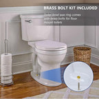 Extra Thick Wax Ring Toilet Kit,with Bolts for Reinstallation of the Toilet,Fits 3-inch or 4-inch Waste Lines(2 PCS)