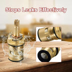 2 Pack Brass Faucet Cartridges Compatible with American Standard Bathroom Bathtub Faucet 4z-24h Hot and Cold Replacement Cartridges Replace#: 994053-0070a 994053-0070a/H