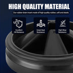 3 3/8" Garbage Disposal Splash Guards Sink Baffle QCB-AM Replacement for InSinkErator Evolution Series, Upgraded Funmit Removable Quiet Collar Drain Plugs, Garbage Disposer Accessories, Black