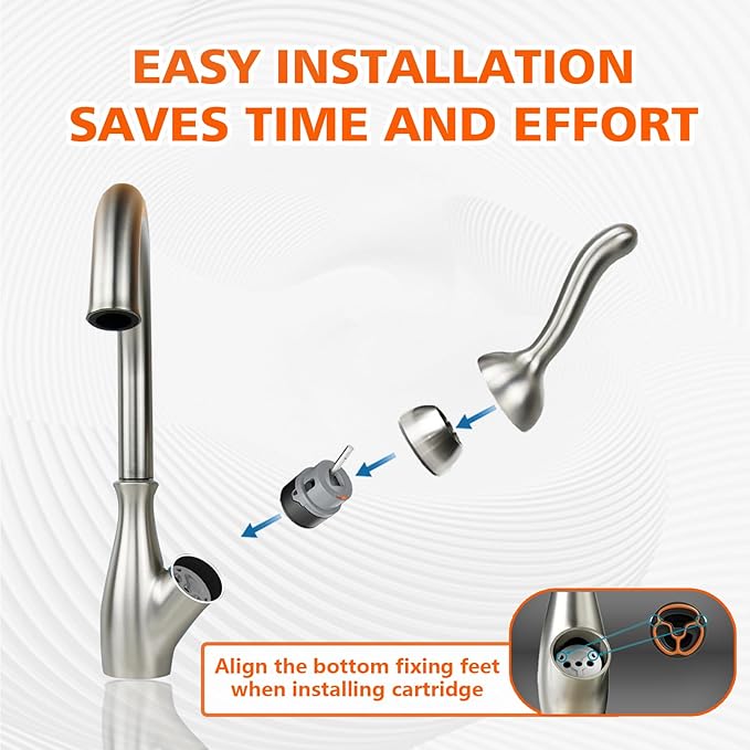 RP50587 Cartridge Valve Replacement for RP50587 Delta Cartridge, Compatible with DST Single Handle Kitchen and Lavatory Faucets - Includes Allen Wrench for Easy Installation