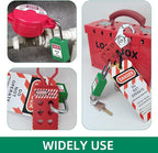 5pcs Green LOTO Locks Set - Keyed Different, 2 Keys Per Lock, OSHA Compliant, Safety Padlocks for Electrical Lockout Tag Out Kits