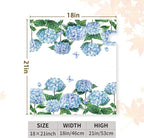 Hydrangea Flowers Magnetic Mailbox Cover Spring Summer Blue Floral Mailbox Covers Standard Size 18 x 21 Inch Outdoor Letter Post Box Wraps for Garden Yard Home Decor
