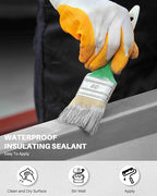 Polyurethane Waterproof Coating 2 Gallon, Light Gray, Multi-Surface Crack & Leak Repair Coating for Roofs, Basements, Foundations, Chimneys, Durable Flexible Protective Roof Sealant Waterproof