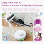 Multi-Surface Floor Cleaning Solution Lavender Scent, Household Floor Cleaner Care for All Robot Vacuums with Mopping and Cordless Wet/Dry Vacuums (16.9Fl Oz/500ML) 2bottle