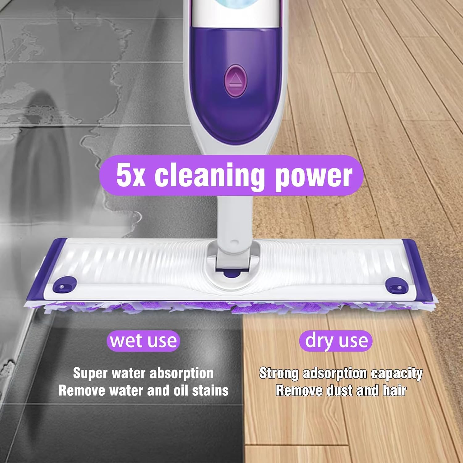 Power Mop Refills for Power Mop Multi-Surface Mop，Power Mop Pads for PowerMop Wood Mop,Compatible with Power Mop，Power Mop Pads Refills for Floor Cleaning,36 Count