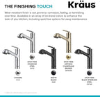 KRAUS Allyn Pull-Out Single Handle Kitchen Faucet in Matte Black, KPF-4103MB