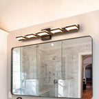 mirrea 32" Black Vanity Lights for Bathroom 5 Light Vanity Lighting Fixtures for Mirror 3 CCT Adjustable LED Vanity Light