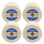 4"x4" Wool Felt Wheel, 4 Pack, Fine Grit, for Polishing and Mirror Polishing of Metal