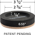 Felt Furniture Sliders for Hardwood Floors X-PROTECTOR 16 PCS 3 ½” - Furniture Slider with Unique Design - Heavy-Duty Furniture Movers for Hard Surfaces - Felt Sliders - Move Your Furniture Easily!