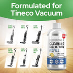 Floor Cleaning Solution compatible with Tineco iFLOOR, FLOOR ONE S3, S5, S6, and S7 (Except Steam Models) – Residue & Streak Free Floor Cleaner, Safe for Pets - Vacuum Mops Cleaning Solution Refill