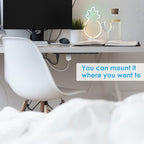 Metal Wall Mount Power Strip, Mountable Power Outlet with 6 AC Outlets, Aluminum Alloy Mount Power Socket with Switch, 15 FT SJT 3/C 14AWG Power Cord, 15A 125V 1875W (6AC) Black