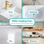 Toilet Bowl Cleaner Powder - Self-Activating Toilet Cleaner for Stubborn Stains & Limescale, Deep Cleaning Foam with Mint Fragrance, Safe Toilet Cleaning Supplies (4 Packs × 3 oz)