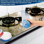 Cooktop Cleaner Paste,the Pink Of Stuff, Miracle All Purpose Cleaning Paste,Easily Remove Burned-On Food, Grease and Watermarks, Leaving Your Glass Cook Top Sparkling 10 oz