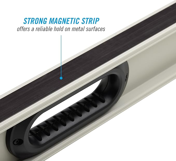 CHANNELLOCK 78-Inch Professional-Grade Magnetic Aluminum I-Beam Level with 3 Vials, 5100-0078M