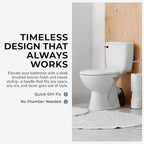 Qualihome Brushed Bronze Toilet Handle - Front Mount Bronze Toilet Flush Handle Lever Replacement - Universal Fit - Durable Design - Easy Installation - Ideal for Most Front Mount Toilets