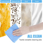 Microfiber Cleaning Cloth 28 Pcs, 4 Colors Assorted Microfiber Towels and Cleaning Rags for House and Kitchen Reusable and Washable Dusting Cloth