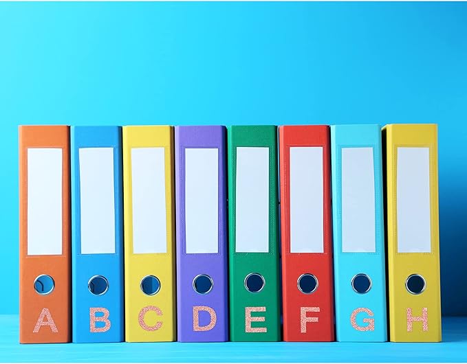 Outus 8 Sheets Vinyl Letter Stickers Self Adhesive Mailbox Numbers Alphabet Stickers Stick on Letters for Christmas Stockings Scrapbook Bulletin Board School Business(1 Inch,Glitter Pink)